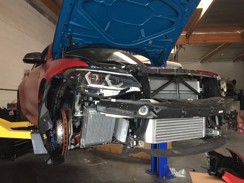 Kies-Motorsports Evolution Racewerks Sports Series Oil Cooler Upgrade Kit for the 2016-18 M2 N55 Engine