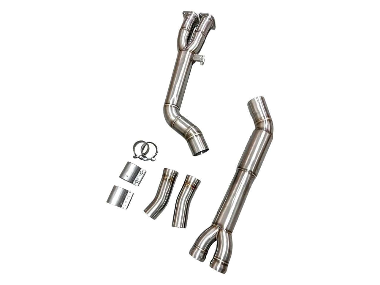 Kies-Motorsports Extreme Powerhouse MAD BMW 2019+ X3M X4M F97 F98 S58 Single Resonated Midpipe MAD-092