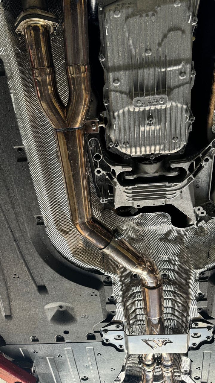 Kies-Motorsports Extreme Powerhouse MAD BMW G87 M2 S58 Resonated Single Midpipe (Brace Included)