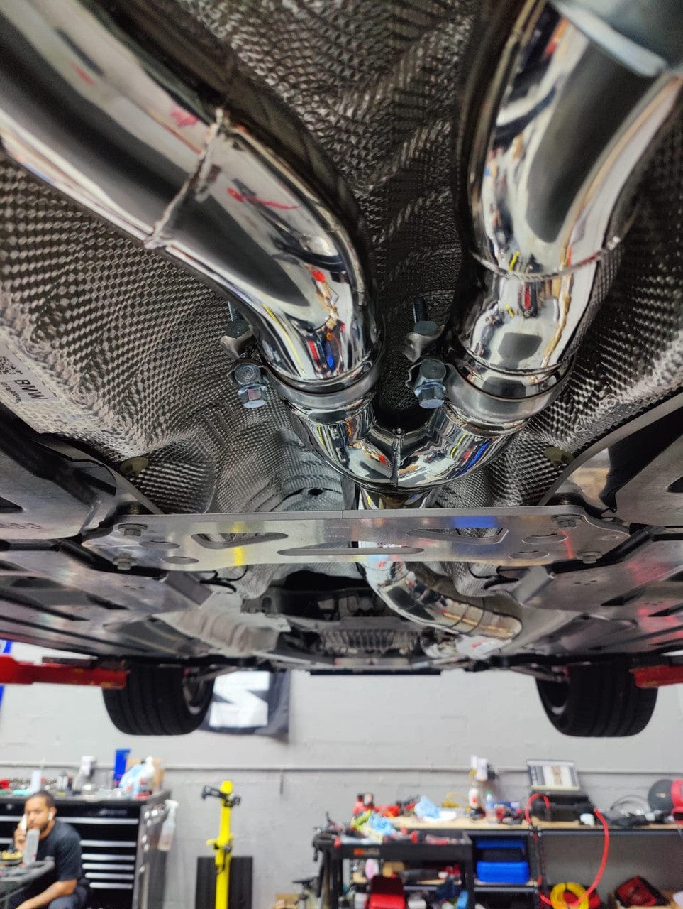 Kies-Motorsports Extreme Powerhouse MAD BMW G8x M3 M4 Single Midpipe (Brace Included)