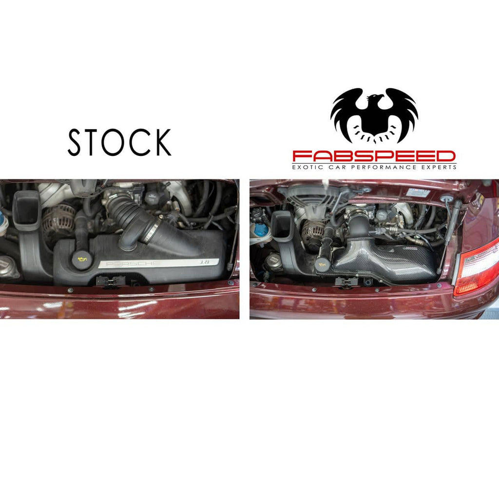 Kies-Motorsports Fabspeed Motorsports 997 MAXFLO CARBON FIBER SUPER HIGHFLOW HIGH PERFORMANCE airbox cover lid for all 997 OEM base airbox systems