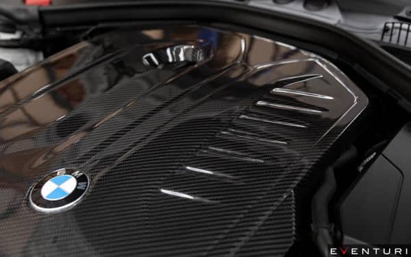 Kies-Motorsports Fabspeed Motorsports Eventuri BMW F20 M140i, F22 M240i, F30 M340i B58 Black Carbon Engine Cover