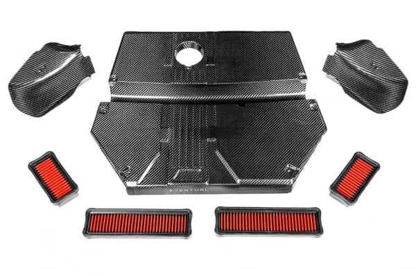 Kies-Motorsports Fabspeed Motorsports Eventuri BMW F97 X3M / F98 X4M Black Carbon Airbox Lid + Carbon Scoops