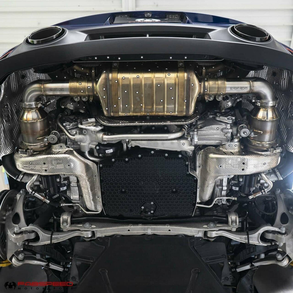 Kies-Motorsports Fabspeed Motorsports Fabspeed 2025+ Porsche 992.2 Carrera (NON GTS) Sport Catalytic Converters with GT2RS Style Outlets (2025+)