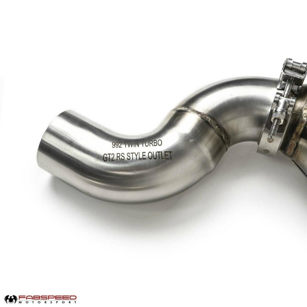 Kies-Motorsports Fabspeed Motorsports Fabspeed 2025+ Porsche 992.2 Carrera (NON GTS) Sport Catalytic Converters with GT2RS Style Outlets (2025+)
