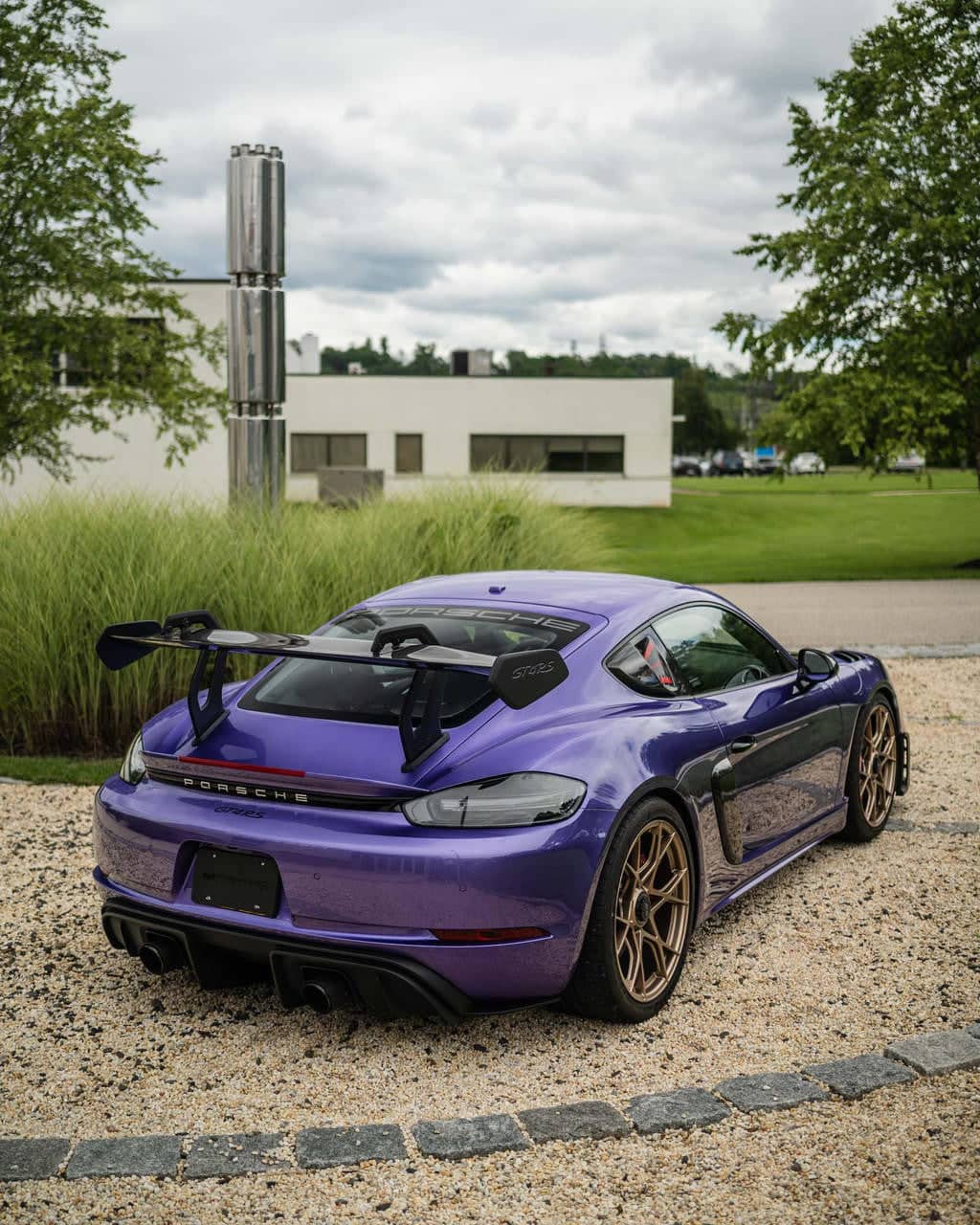 Kies-Motorsports Fabspeed Motorsports Fabspeed Porsche 718 GT4 RS CUP Car Style Wing Risers (2022+)