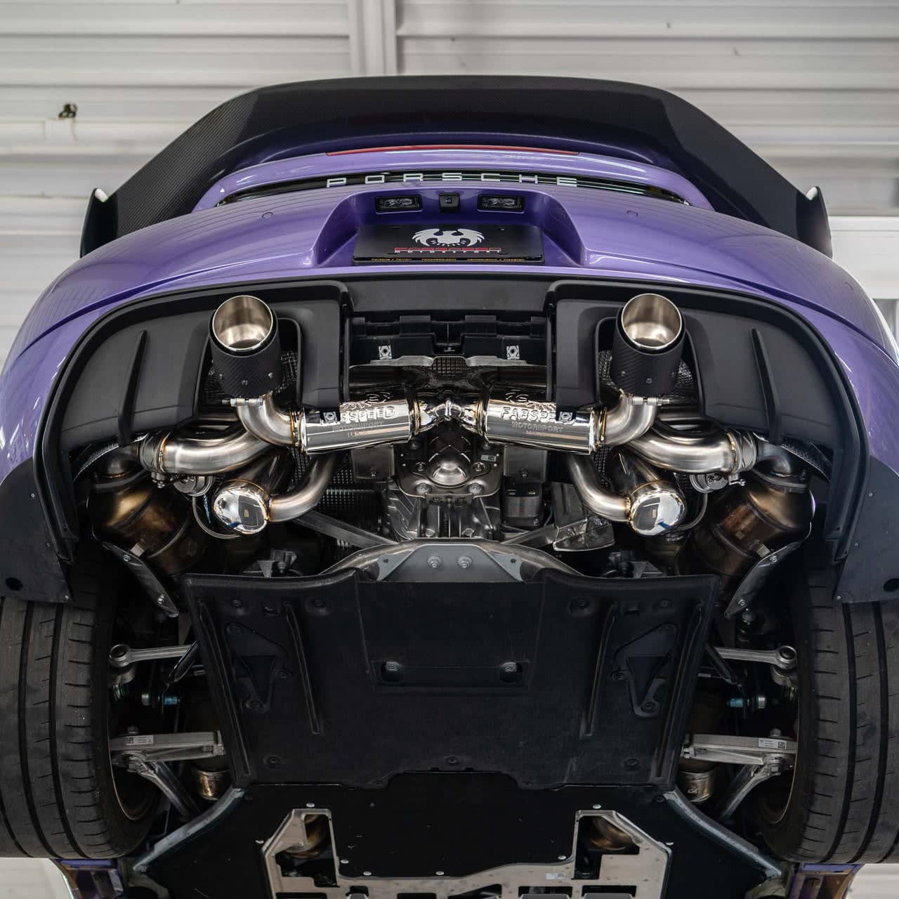 Kies-Motorsports Fabspeed Motorsports Fabspeed Porsche 718 GT4 RS Titanium Valvetronic X-Pipe Cat-Back Exhaust System (2022+)