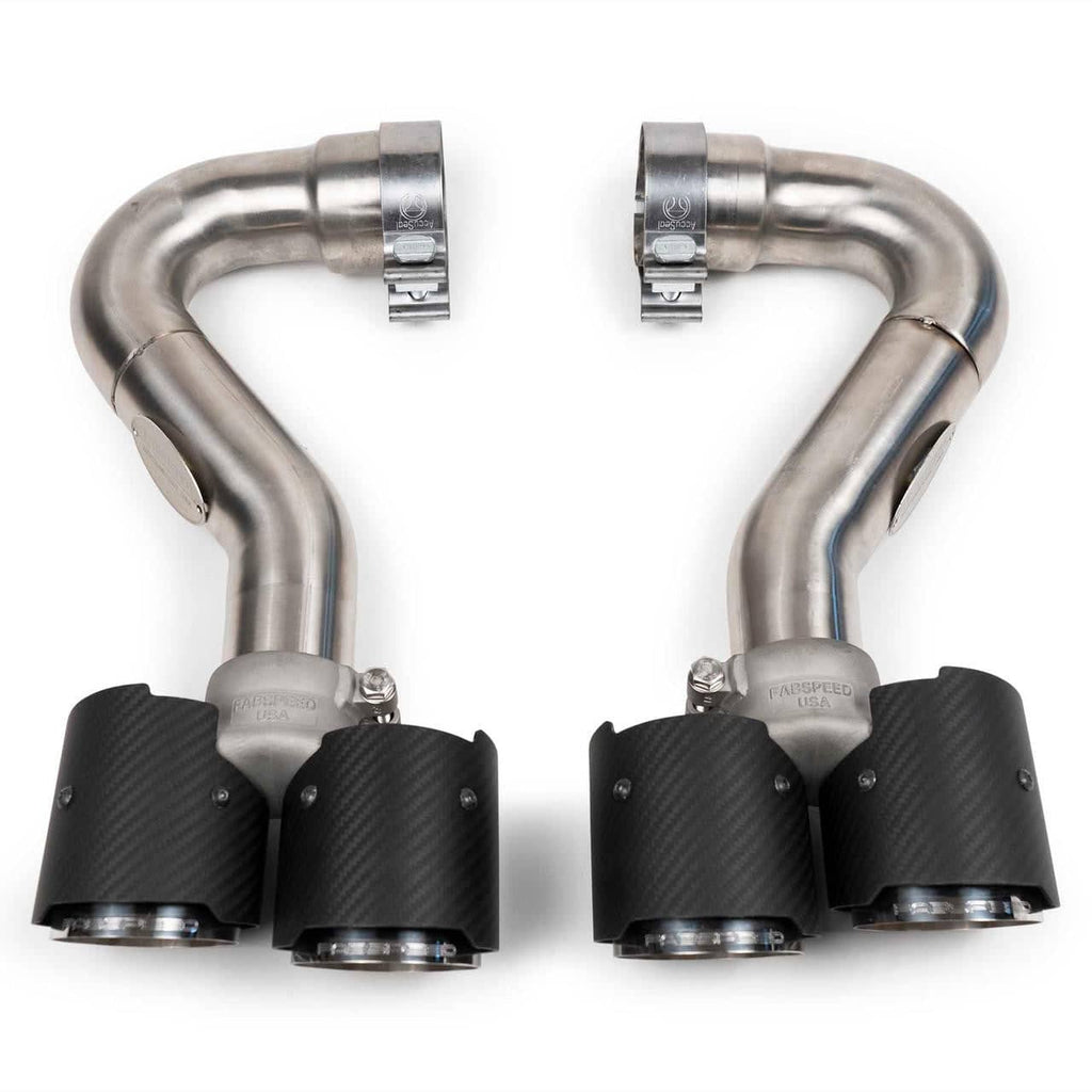 Kies-Motorsports Fabspeed Motorsports Fabspeed Porsche 955 S Deluxe Quad Style Tips (2002-2007)