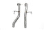 Kies-Motorsports Fabspeed Motorsports Fabspeed Porsche 955 S Secondary Competition Link Pipes (2002-2007)