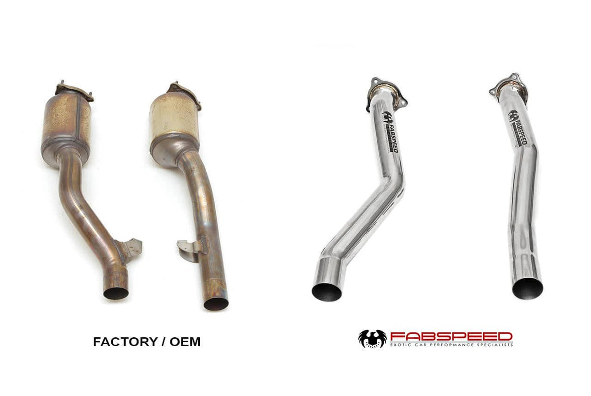 Kies-Motorsports Fabspeed Motorsports Fabspeed Porsche 958.2 Cayenne S E-Hybrid Secondary Competition Link Pipes (2015-2018)