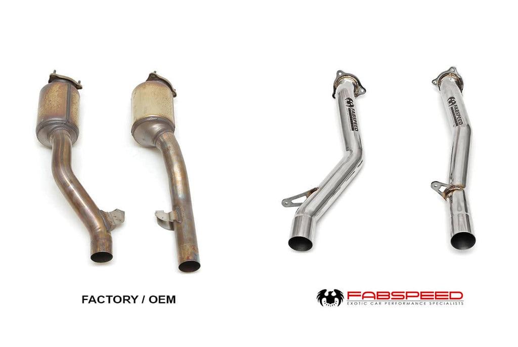 Kies-Motorsports Fabspeed Motorsports Fabspeed Porsche 958.2 Cayenne Turbo / Turbo S Secondary Competition Link Pipes (2015-2018)