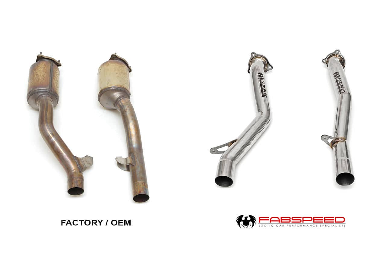 Kies-Motorsports Fabspeed Motorsports Fabspeed Porsche 958.2 Cayenne Turbo / Turbo S Secondary Competition Link Pipes (2015-2018)