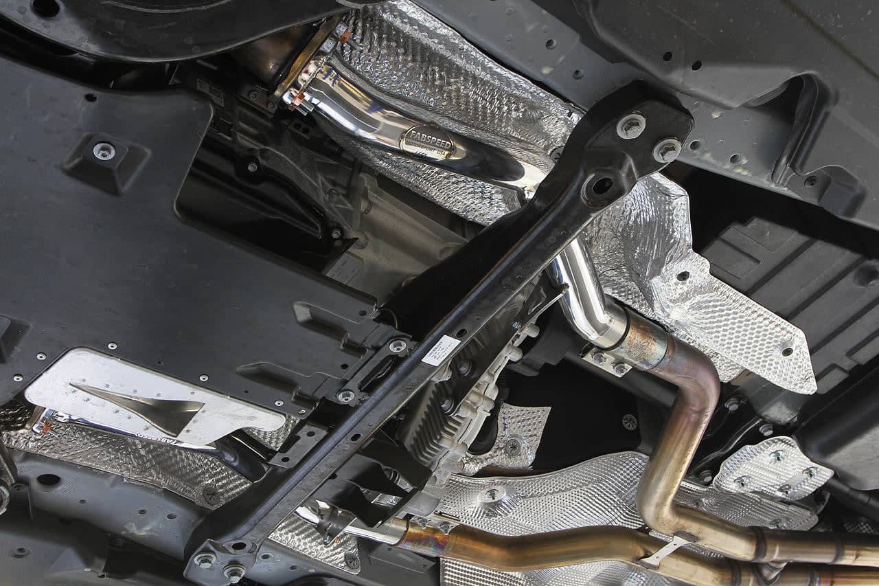 Fabspeed Porsche 958.2 Cayenne Turbo / Turbo S Secondary Competition Link Pipes (2015-2018) Secondary image