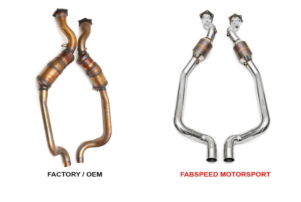 Kies-Motorsports Fabspeed Motorsports Fabspeed Porsche 970 Panamera Turbo / Turbo S Primary Sport Catalytic Converters (2010-2016)