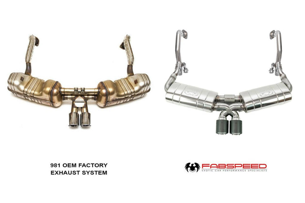 Kies-Motorsports Fabspeed Motorsports Fabspeed Porsche 981 Boxster/Cayman TrackTec Valved Bypass Exhaust System