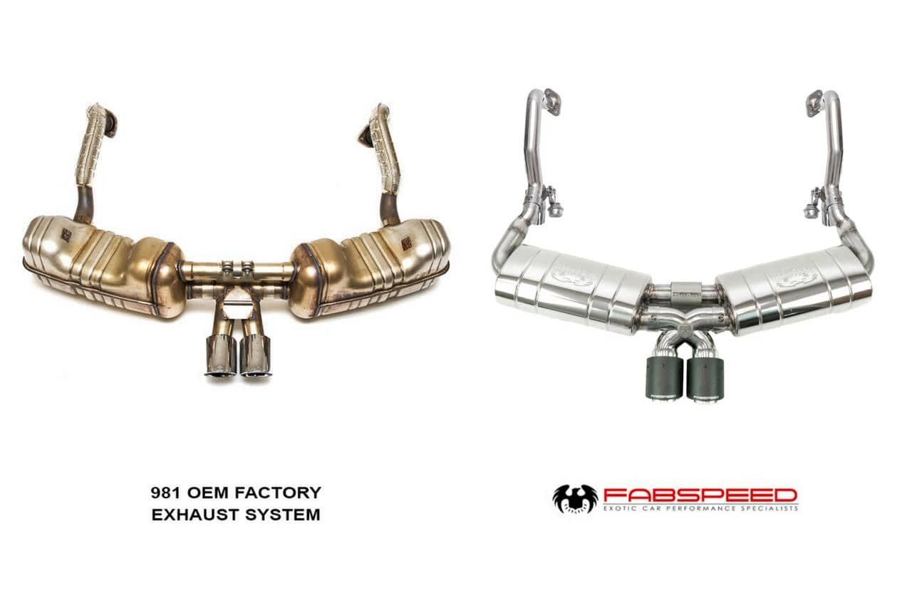 Kies-Motorsports Fabspeed Motorsports Fabspeed Porsche 981 Boxster/Cayman TrackTec Valved Bypass Exhaust System