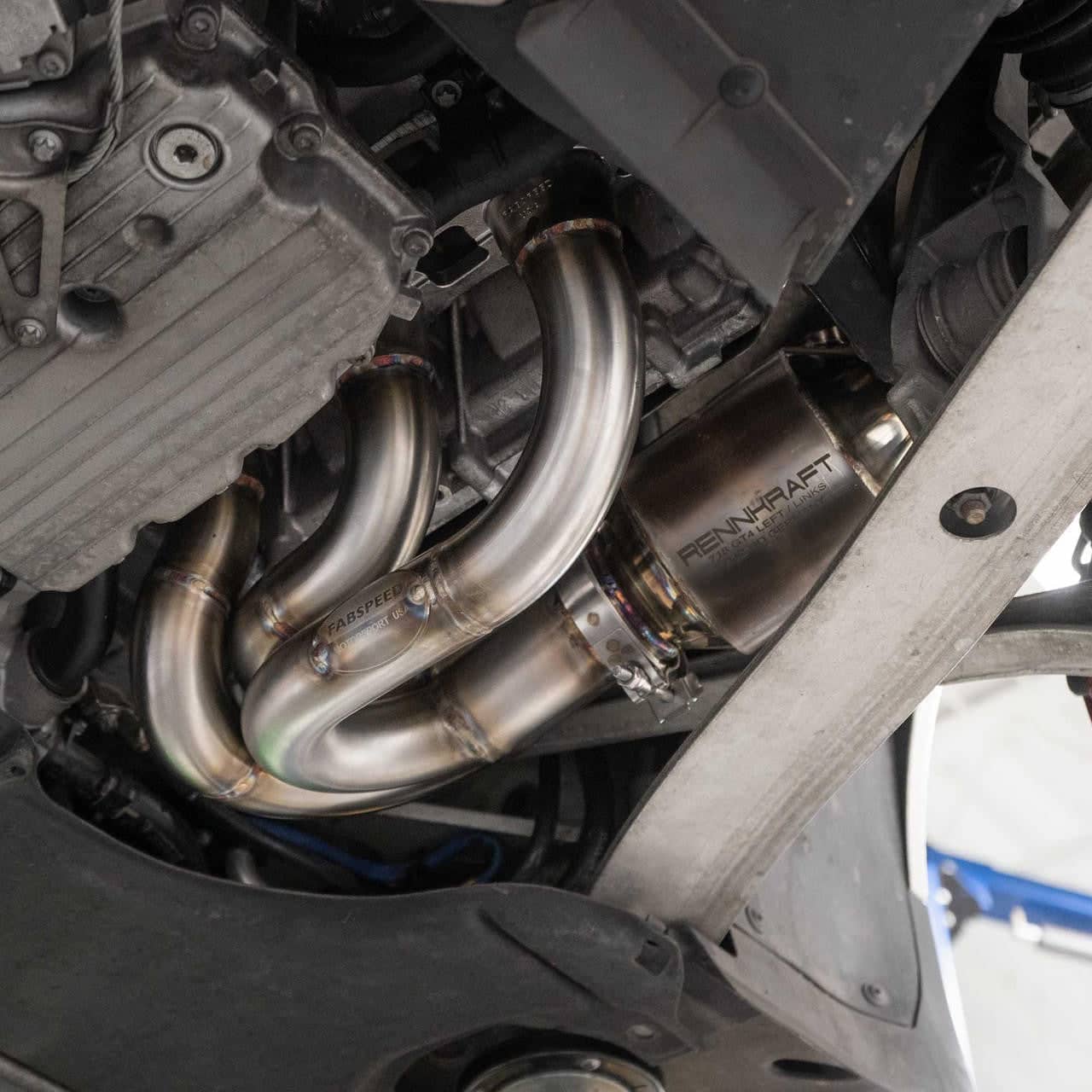 Kies-Motorsports Fabspeed Motorsports Fabspeed Porsche 981 Cayman GT4 / Boxster Spyder RENNKRAFT® Modular Headers with HJS Catalytic Converters (2015-2016)