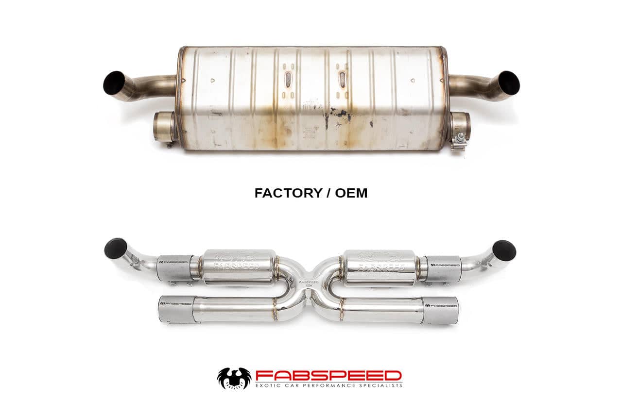 Kies-Motorsports Fabspeed Motorsports Fabspeed Porsche 991.2 Carrera Center Muffler Bypass X-Pipe (for Base) (2017-2019)