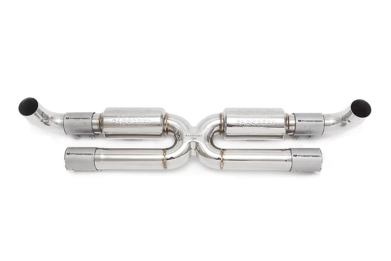 Kies-Motorsports Fabspeed Motorsports Fabspeed Porsche 991.2 Carrera Center Muffler Bypass X-Pipe (for Base) (2017-2019)