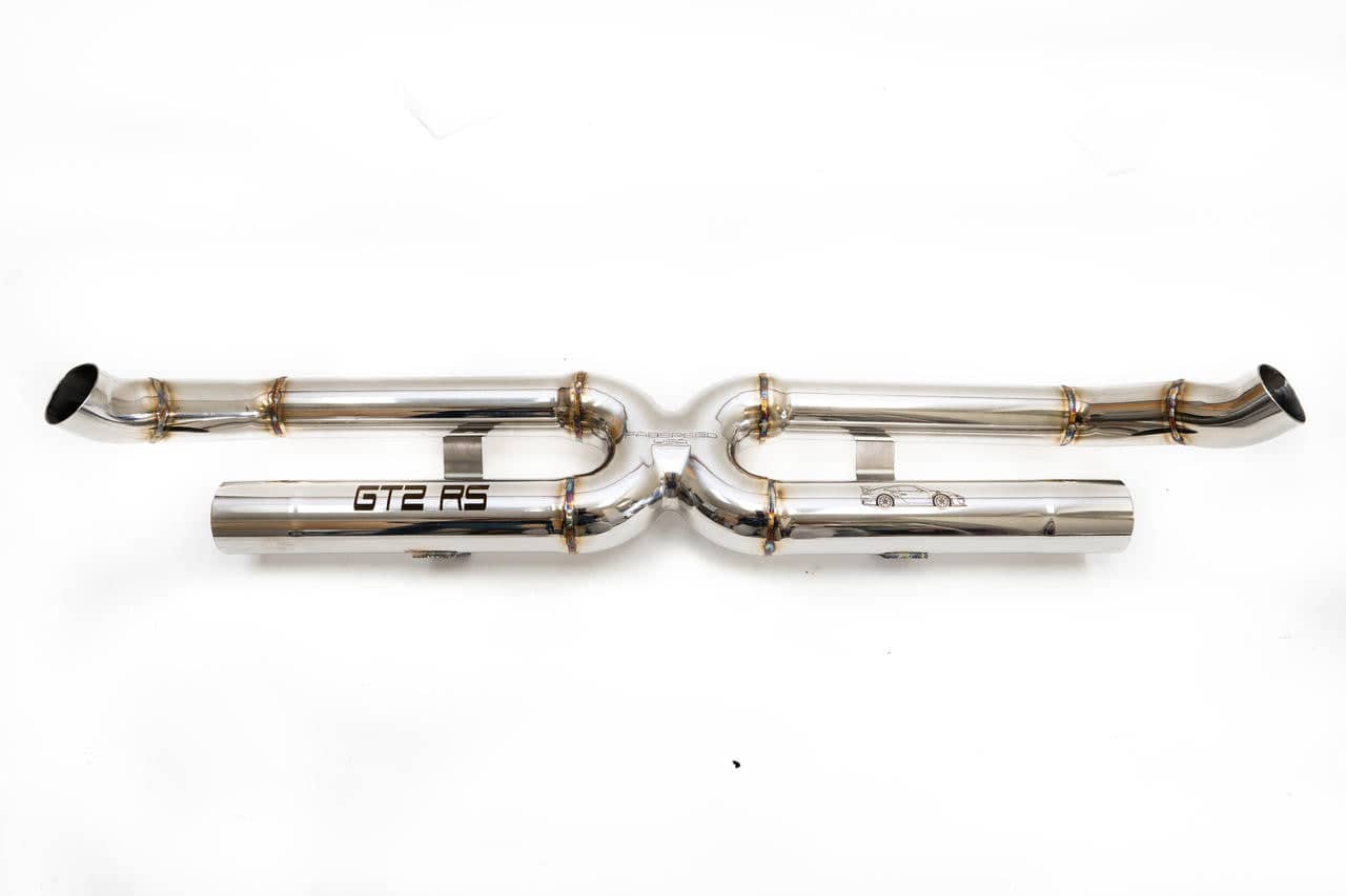 Kies-Motorsports Fabspeed Motorsports Fabspeed Porsche 991.2 GT2 RS Center Muffler Bypass X-Pipe (2018+)