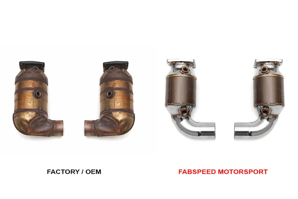 Kies-Motorsports Fabspeed Motorsports Fabspeed Porsche 991.2 Turbo / Turbo S Sport Catalytic Converters (2017+)