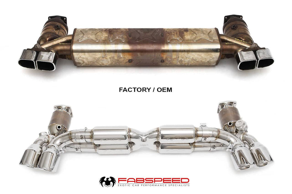 Kies-Motorsports Fabspeed Motorsports Fabspeed Porsche 991.2 Twin Turbo / Turbo S Valvetronic Supersport X-Pipe Exhaust System (2017-2020)