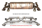 Kies-Motorsports Fabspeed Motorsports Fabspeed Porsche 991 Carrera Valvetronic Center Muffler Bypass X-Pipe (Valved Exhaust Only) (2012-2016)