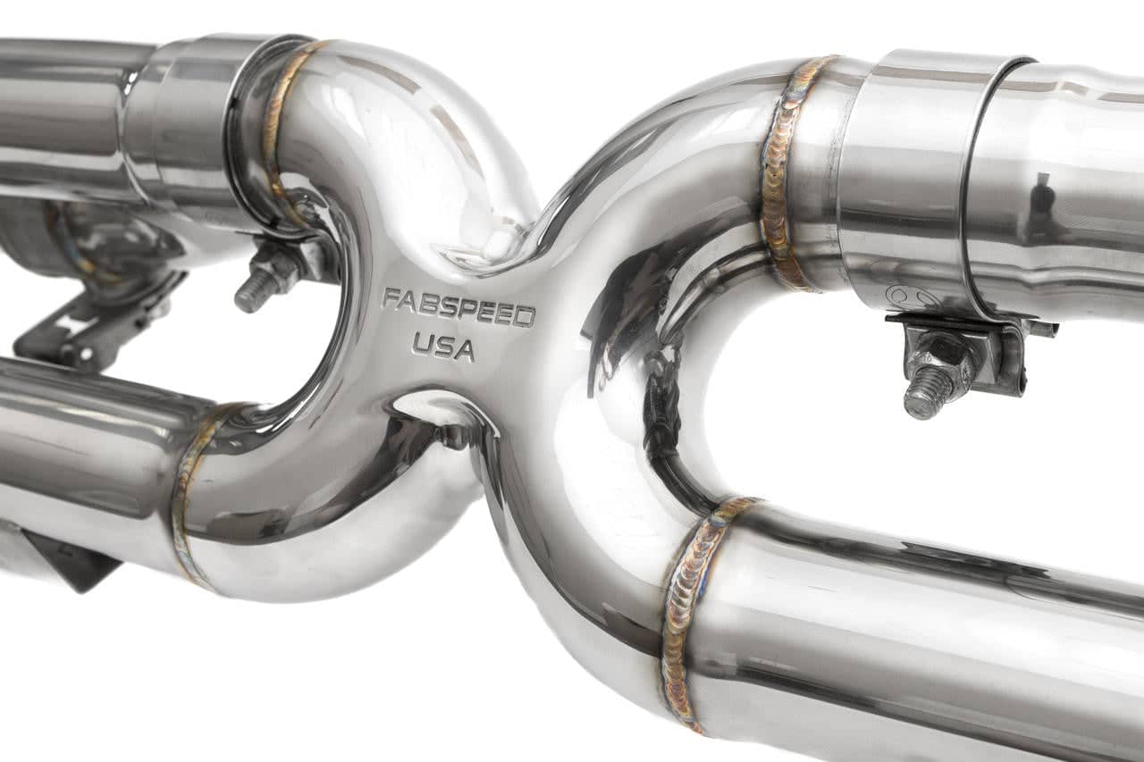 Kies-Motorsports Fabspeed Motorsports Fabspeed Porsche 991 Carrera Valvetronic Center Muffler Bypass X-Pipe (Valved Exhaust Only) (2012-2016)
