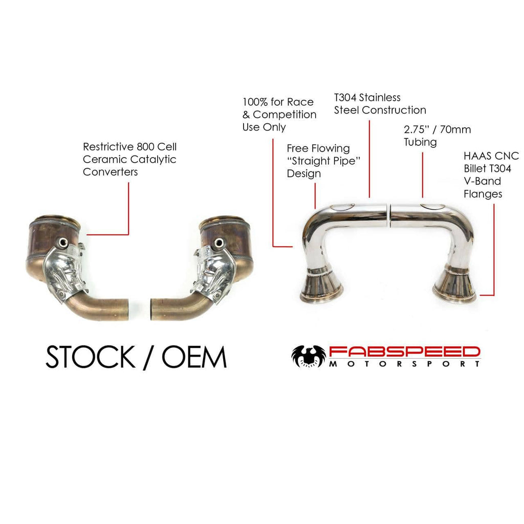 Kies-Motorsports Fabspeed Motorsports Fabspeed Porsche 992 Carrera link comp. Pipes (2020+)