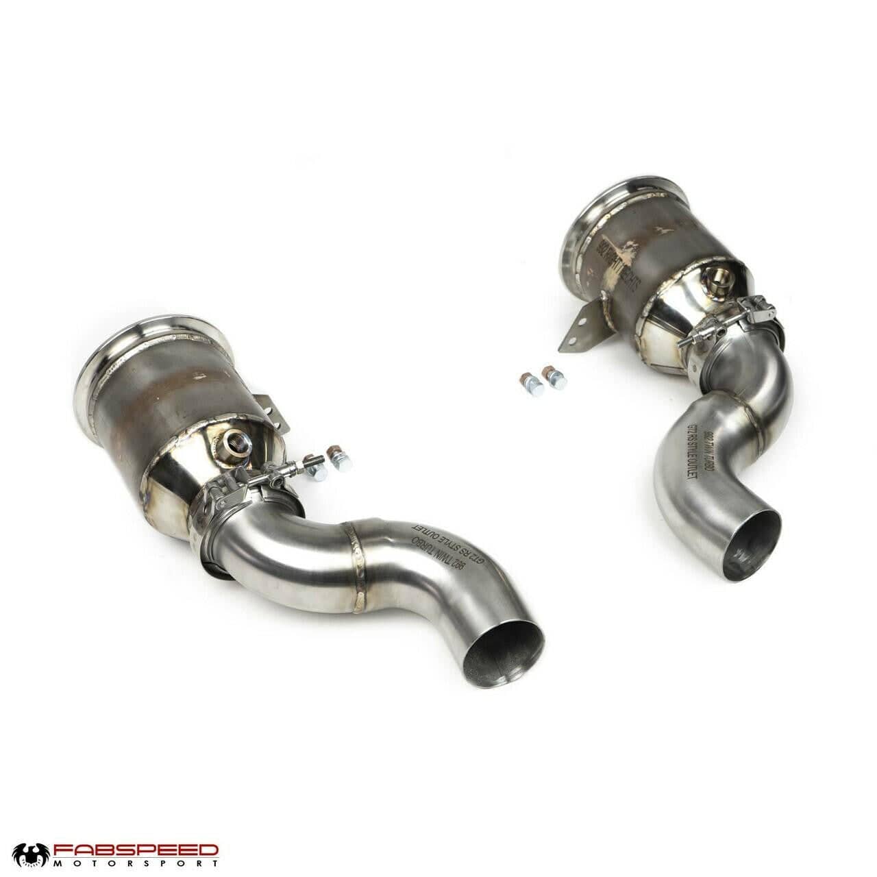 Kies-Motorsports Fabspeed Motorsports Fabspeed Porsche 992 Carrera Sport Catalytic Converters with GT2RS Style Outlets (2021+)