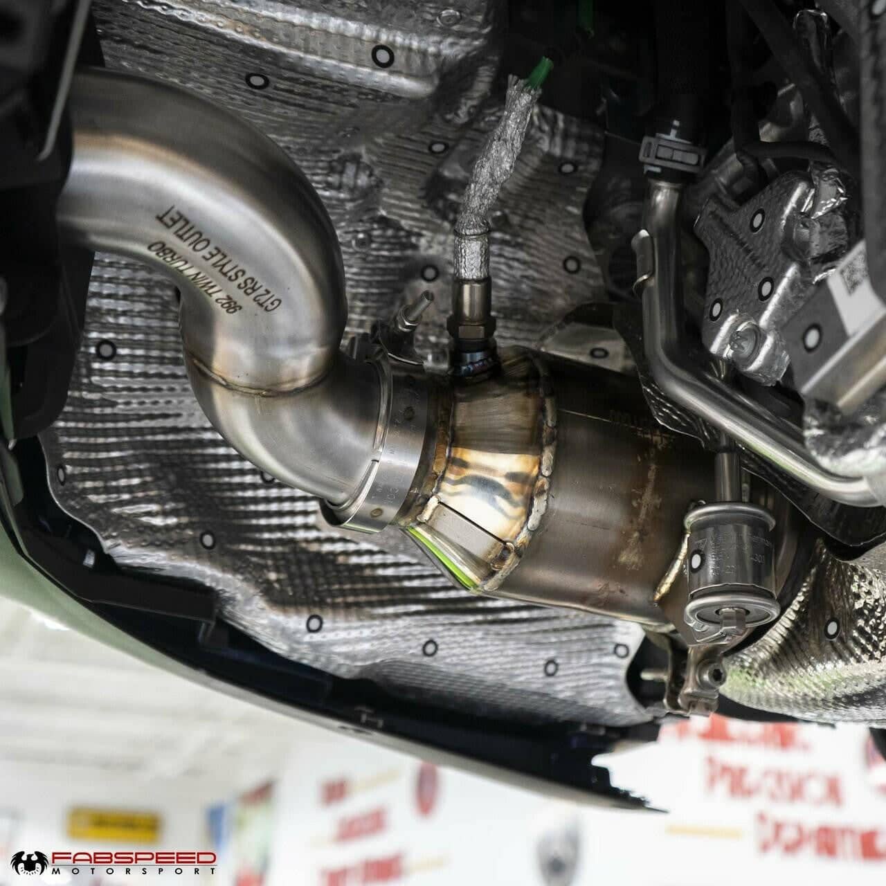 Kies-Motorsports Fabspeed Motorsports Fabspeed Porsche 992 Carrera Sport Catalytic Converters with GT2RS Style Outlets (2021+)