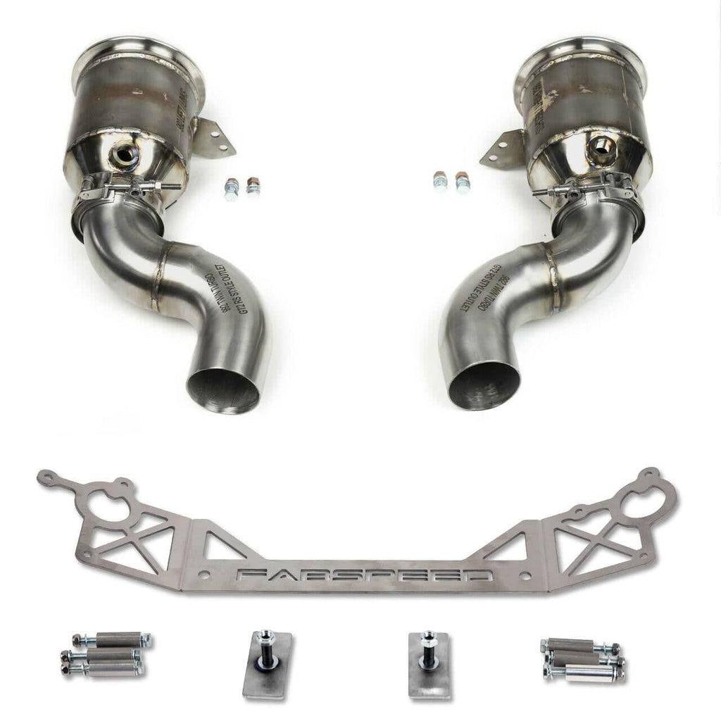 Kies-Motorsports Fabspeed Motorsports Fabspeed Porsche 992 Carrera Sport Catalytic Converters with GT2RS Style Outlets (2021+)