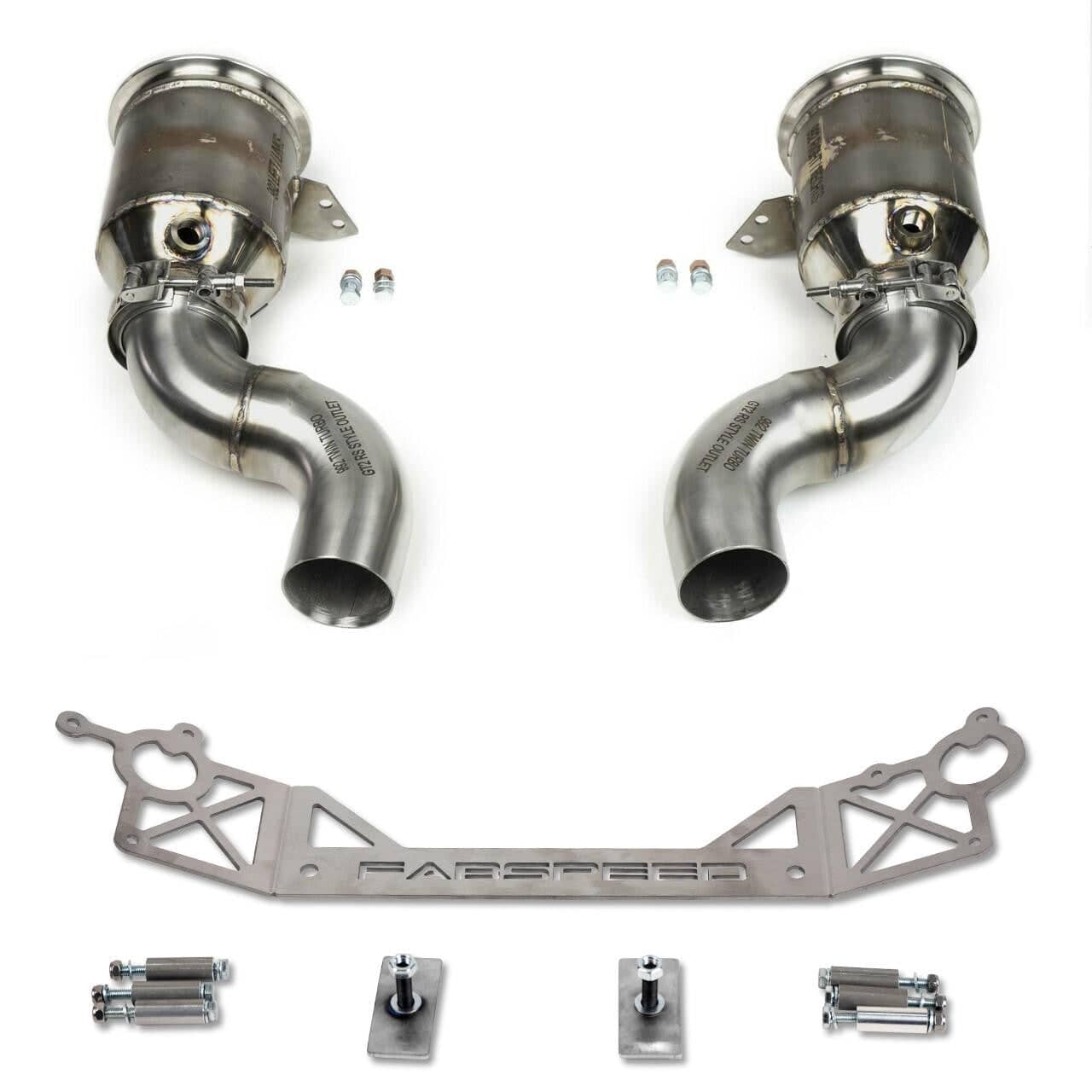 Kies-Motorsports Fabspeed Motorsports Fabspeed Porsche 992 Carrera Sport Catalytic Converters with GT2RS Style Outlets (2021+)