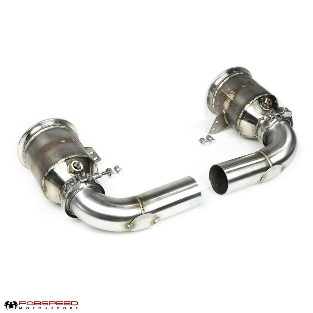 Kies-Motorsports Fabspeed Motorsports Fabspeed Porsche 992 Carrera Sport Catalytic Converters with GT2RS Style Outlets (2021+)