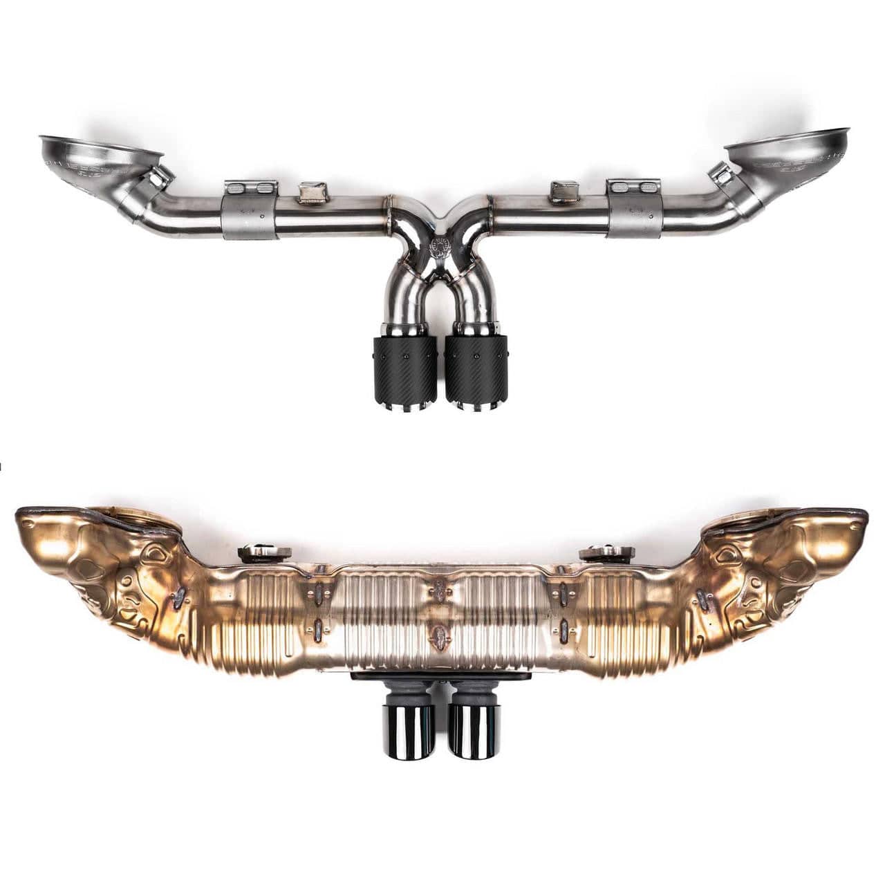 Fabspeed Porsche 992 GT3 / GT3 RS Supercup Cat-Back Exhaust System NON Valved (2022+) Secondary image
