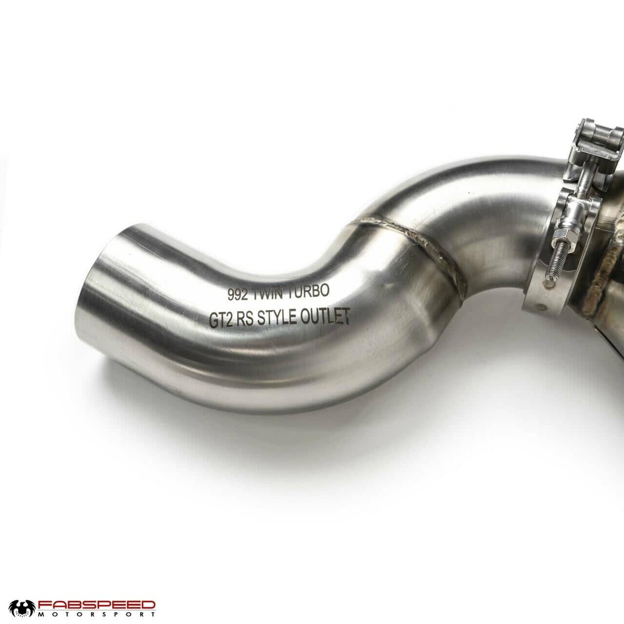 Kies-Motorsports Fabspeed Motorsports Fabspeed Porsche 992 Twin Turbo / Twin Turbo S Sport Catalytic Converters with GT2RS Style Outlets (2021+)