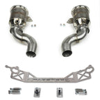 Kies-Motorsports Fabspeed Motorsports Fabspeed Porsche 992 Twin Turbo / Twin Turbo S Sport Catalytic Converters with GT2RS Style Outlets (2021+)