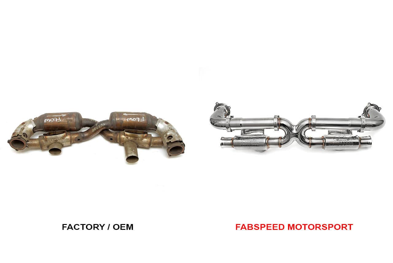 Kies-Motorsports Fabspeed Motorsports Fabspeed Porsche 993 Turbo Modular Competition Link Pipes. X-Pipe ONLY
