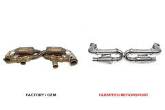Kies-Motorsports Fabspeed Motorsports Fabspeed Porsche 993 Turbo Modular Competition Link Pipes. X-Pipe ONLY