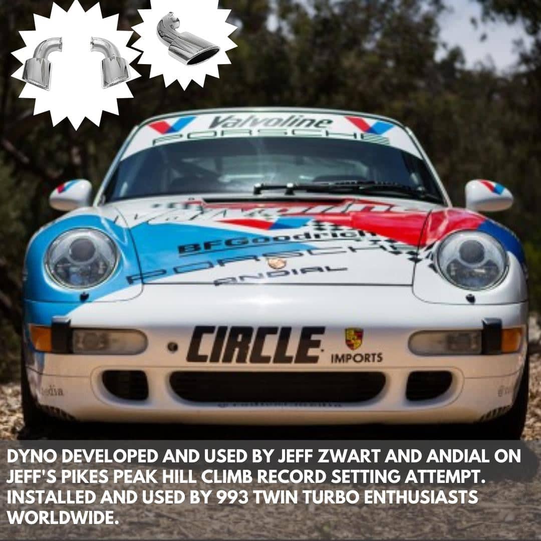 Kies-Motorsports Fabspeed Motorsports Fabspeed Porsche 993 Twin Turbo Muffler Bypass Pipes with tips (1995-1998)
