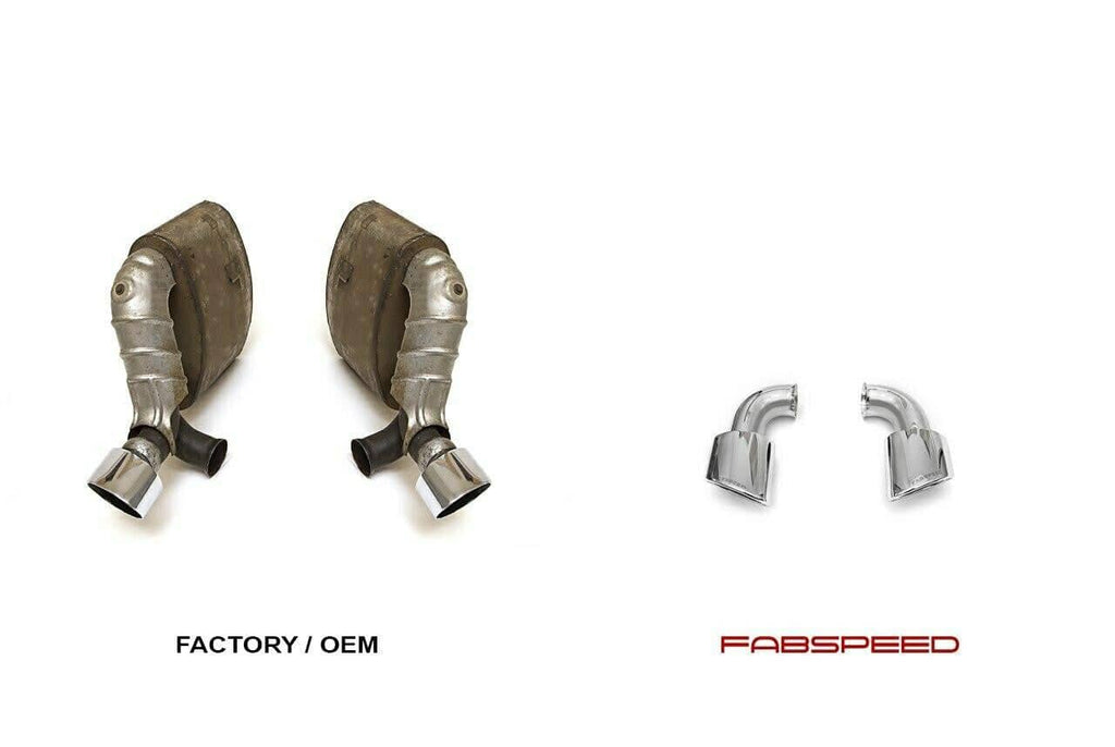 Kies-Motorsports Fabspeed Motorsports Fabspeed Porsche 993 Twin Turbo Muffler Bypass Pipes with tips (1995-1998)