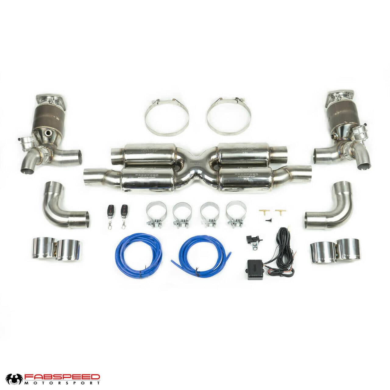 Kies-Motorsports Fabspeed Motorsports Fabspeed Porsche 997.2 Turbo / Turbo S Valvetronic Supersport X-Pipe Exhaust System (2010-2012)