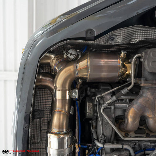 Kies-Motorsports Fabspeed Motorsports Fabspeed Porsche 997.2 Turbo / Turbo S Valvetronic Supersport X-Pipe Exhaust System (2010-2012)