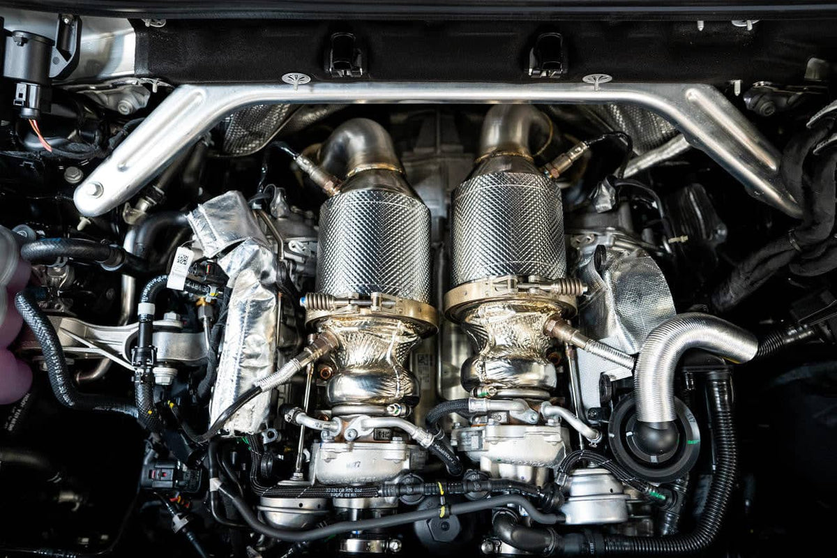 Kies-Motorsports Fabspeed Motorsports Fabspeed Porsche E3 Cayenne S 2.9L Turbo / Turbo S Primary Sport Catalytic Converters