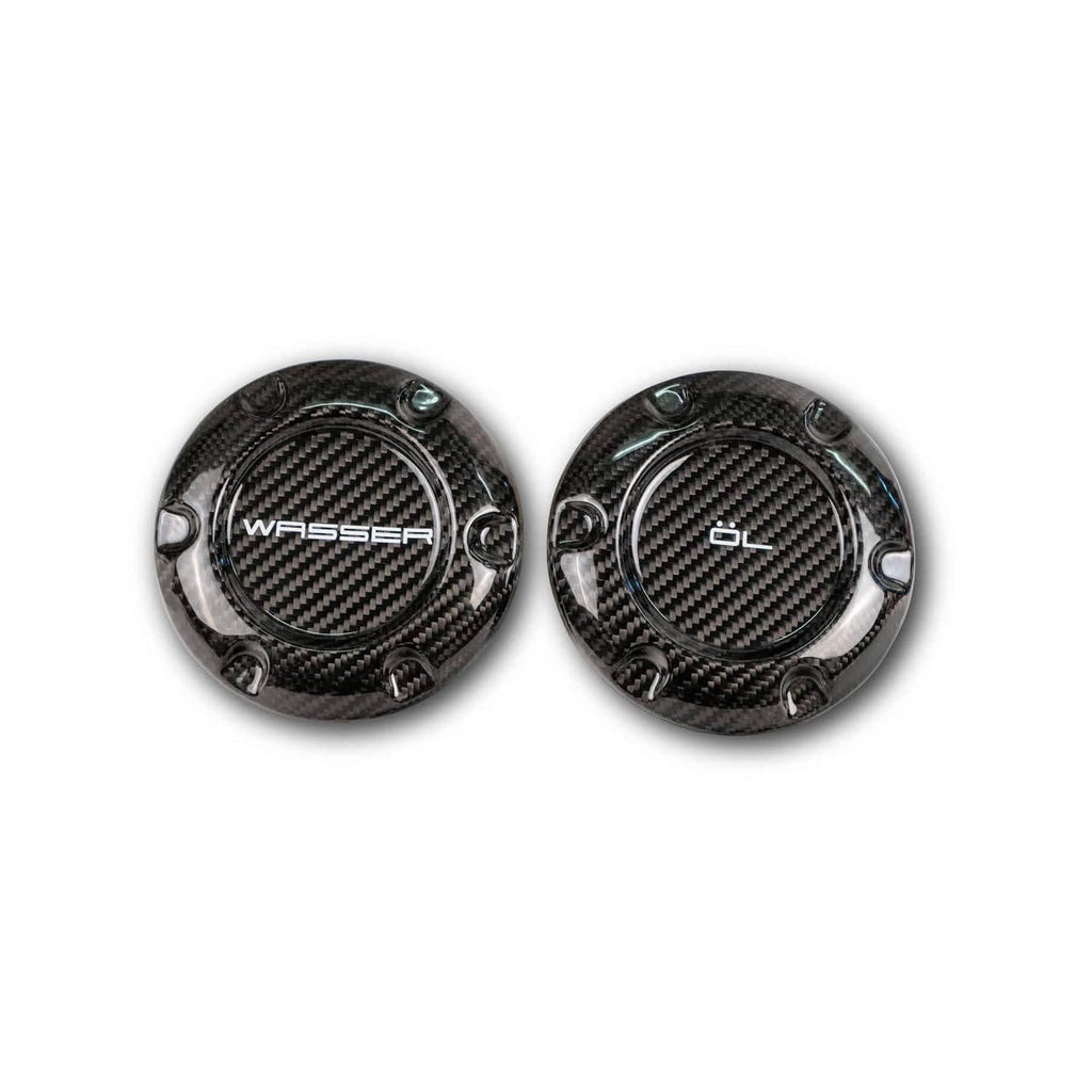 Kies-Motorsports Fabspeed Motorsports Porsche Cayman Carbon Fiber Oil & Water Caps
