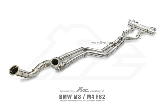 Kies-Motorsports Fi Exhaust BMW Fi Exhaust F82 M4 / Competition |3.0T S55|2014-2020+Front Pipe + Mid X-Pipe + Valvetronic Muffler + Quad Silver Tips (Retains OEM Valve Settings - No Remote)