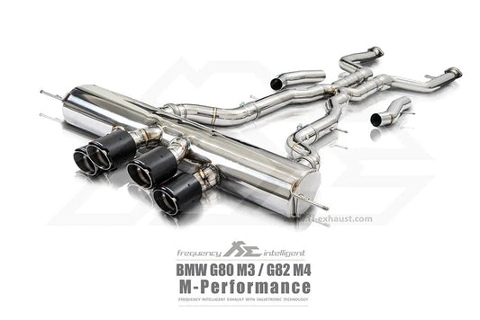 Kies-Motorsports Fi Exhaust BMW Fi Exhaust F87N M2 Competition |3.0T S55|2018+Front Pipe + Mid X-Pipe + Valvetronic Muffler + Quad Silver Tips (Retains OEM Valve Settings - No Remote)