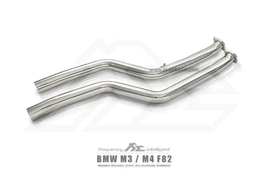 Kies-Motorsports Fi Exhaust BMW Fi Exhaust F87N M2 Competition |3.0T S55|2018+Front Pipe + Mid X-Pipe + Valvetronic Muffler + Quad Silver Tips (Retains OEM Valve Settings - No Remote)