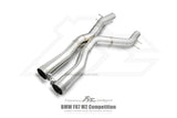 Kies-Motorsports Fi Exhaust BMW Fi Exhaust F87N M2 Competition |3.0T S55|2018+Front Pipe + Mid X-Pipe + Valvetronic Muffler + Quad Silver Tips (Retains OEM Valve Settings - No Remote)