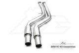 Kies-Motorsports Fi Exhaust BMW Fi Exhaust F87N M2 Competition |3.0T S55|2018+Front Pipe + Mid X-Pipe + Valvetronic Muffler + Quad Silver Tips (Retains OEM Valve Settings - No Remote)